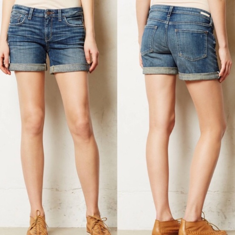 Pilcro and the Letterpress Stet roll up shorts